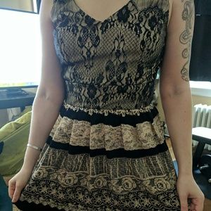 Faux lace dress